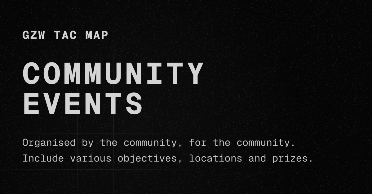 GZW Community Events | GZW Tac Map